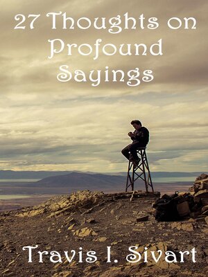 cover image of 27 Thoughts on Profound Sayings